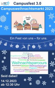 Mehr über den Artikel erfahren CAMPUSWEIHNACHTSMARKT – CAMPUSFEST 3.0